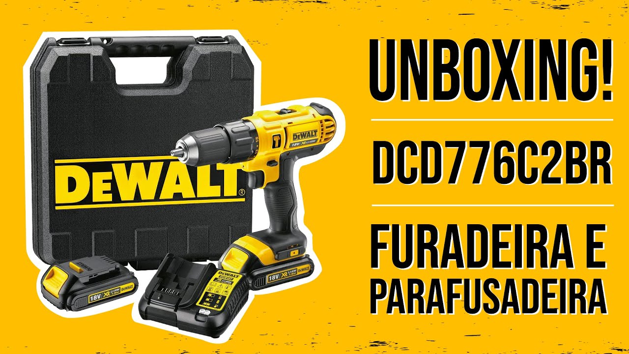 UNBOXING - Furadeira e Parafusadeira de Impacto DeWALT DCD776C2  à Bateria 20 Volts