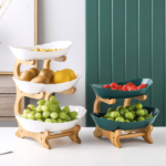 Fruteira de Mesa em Madeira - De 1 a 3 Camadas - vipzio