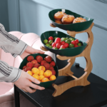 Fruteira de Mesa em Madeira - De 1 a 3 Camadas - vipzio