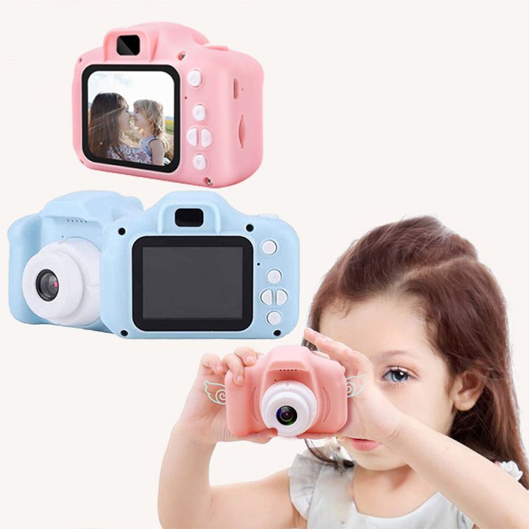 Câmera infantil 1300 w hd recarregável mini câmera de vídeo digital com  cartão de memória 32 gb presentes para crianças Apenas R$ 176,90 PatPat BR  Móvel