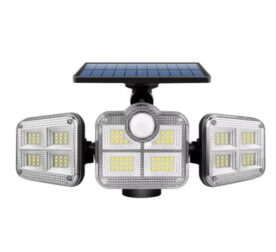 Refletor Led Solar Com 3 Cabeças 800W - EconomiLight - vipzio