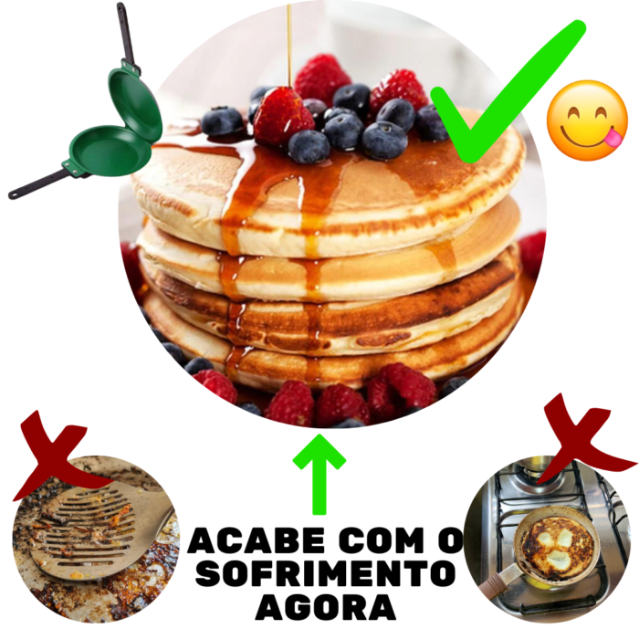 Frigideira DowbleFace com Revestimento Cerâmico - Últimas Unidades Disponíveis - vipzio