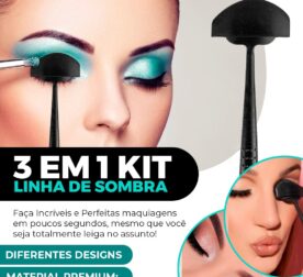 3 em 1 Kit Linha de Sombra - Acessório para maquiar sombra de olho - vipzio