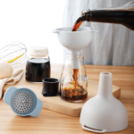 Kit Funil Culinário - 3 Tamanhos e 1 Filtro para cozinha - vipzio