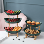 Fruteira de Mesa em Madeira - De 1 a 3 Camadas - vipzio