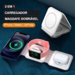Carregador 3 em 1 Magsafe Dobrável