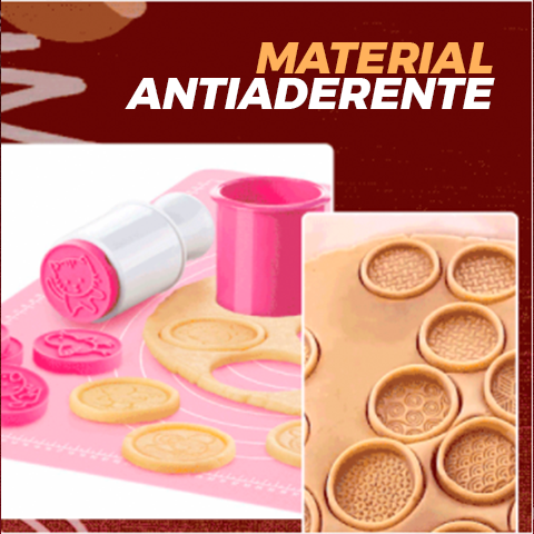 Forma de Biscoitos Chef PRO - Forma para fazer biscoito Caseiro - achatudostore