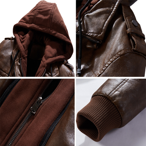 jaqueta de couro legitimo masculina