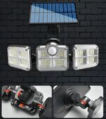 Refletor Led Solar Com 3 Cabeças 800W - EconomiLight - vipzio