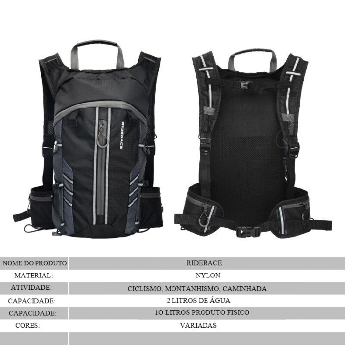 Mochila de Hidratação RIDERACE - vipzio