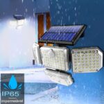 Refletor Led Solar Com 3 Cabeças 800W - EconomiLight - vipzio