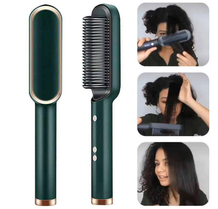 Escova Alisadora Stacy Hair [CABELOS LISOS NA HORA] - vipzio