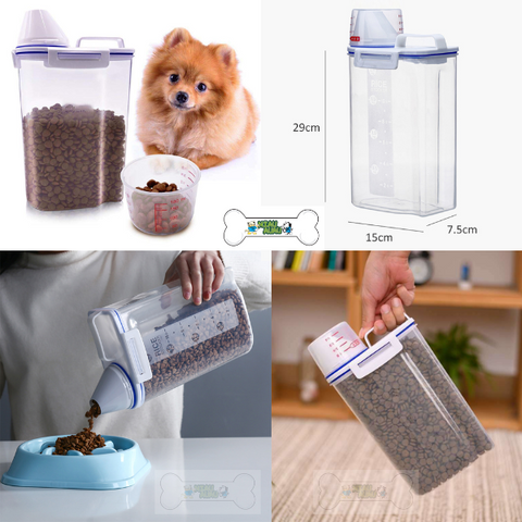 porta ração, dosador de ração, pet, armazenador de ração pet, armazenador de ração para cachorro, pote de ração pet, recipiente para armazenar ração, recipiente hermético para ração, mundo miauauau, miauauau