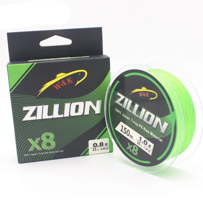 Linha de Pesca Japonesa Zillion Multifilamento X8 Fios Trançados 150m - vipzio