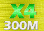 Linha de Pesca Multifilamento JOSBY X4 Fios Trançados 300m - vipzio