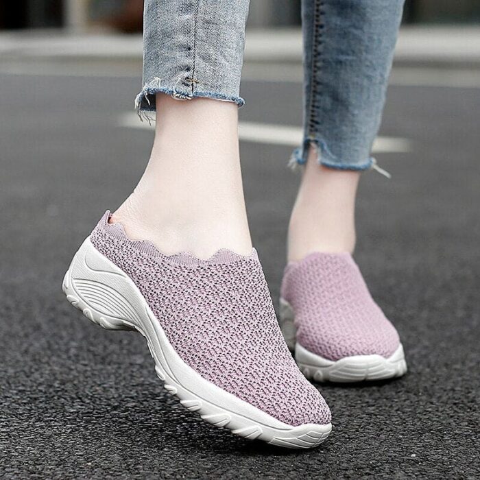 Sapatos ortopédicos ondulados para caminhada ao ar livre Zoloss respirável - vipzio