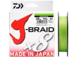 Linha de Pesca Multifilamento DAIWA J-Braid X8 150m - vipzio