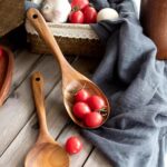 Conjunto 5 Utensílios de Cozinhas em Madeira Natural - vipzio