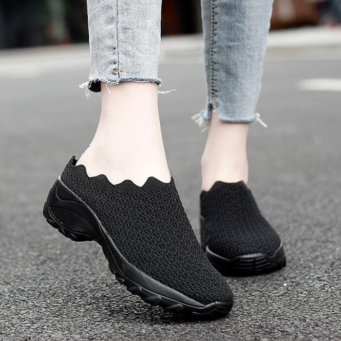 Sapatos ortopédicos ondulados para caminhada ao ar livre Zoloss respirável - vipzio