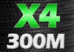 Linha de Pesca Multifilamento JOSBY X4 Fios Trançados 300m - vipzio