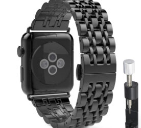 Pulseira Apple Watch Aço Inoxidável Clássico Link Borboleta