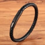 Pulseira Berlim em Couro e Aço Inoxidável - vipzio