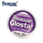 Linha de Pesca Monofilamento SEAGUAR Invisível Fluorcarbono 60/100m Fabricada no Japão 6LB-70LB - vipzio