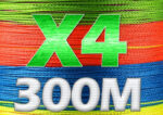 Linha de Pesca Multifilamento JOSBY X4 Fios Trançados 300m - vipzio