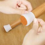 Kit com 16 Protetores de Piso em Silicone Para Pés de Cadeiras - vipzio