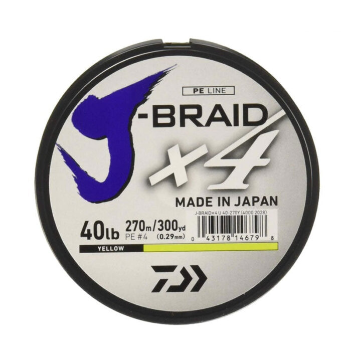 Linha de Pesca Multifilamento DAIWA J-Braid X4 270m - vipzio