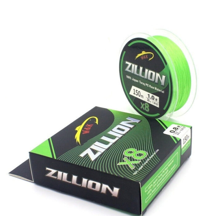 Linha de Pesca Japonesa Zillion Multifilamento X8 Fios Trançados 150m - vipzio