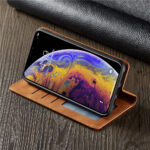 Capinha Carteira de Couro Sintético Antichoque para iPhone