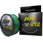 Linha de Pesca JOF Multifilamento X12 Fios Trançados 100/300/500mt - vipzio