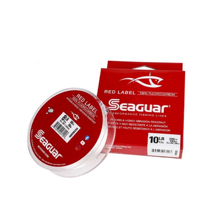 Linha de Pesca Monofilamento SEAGUAR RED LABEL 6LB-12LB Original Fluorcarbono 6LB-12LB 183m - vipzio