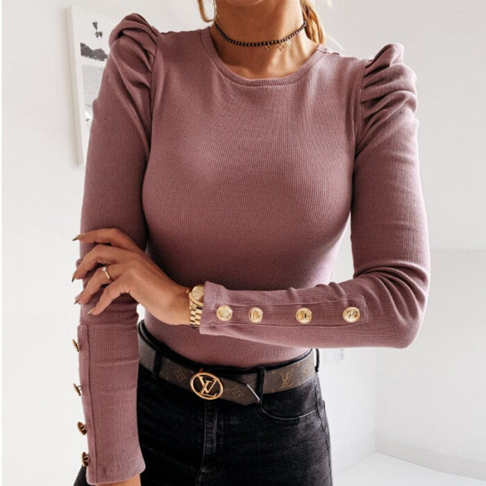 Blusa Manga Longa Feminina - vipzio