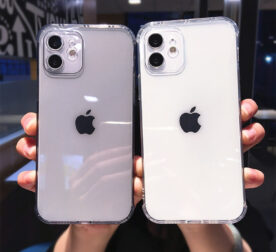 Capinha Básica em Silicone Transparente Antichoque para iPhone