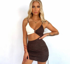 Vestido Melissa Marrom - vipzio