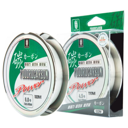 Linha de Pesca Monofilamento ZUKIBO Invisível Fluorcarbono 50/100m Fabricada no Japão - vipzio