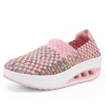 Sapatos femininos com plataforma larga respirável confortável - vipzio