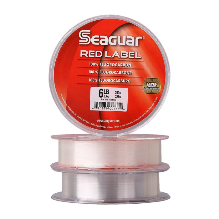 Linha de Pesca Monofilamento SEAGUAR RED LABEL 6LB-12LB Original Fluorcarbono 6LB-12LB 183m - vipzio