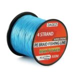 Linha de Pesca Dagezi Multifilamento X4 Fios Trançados 500m - vipzio