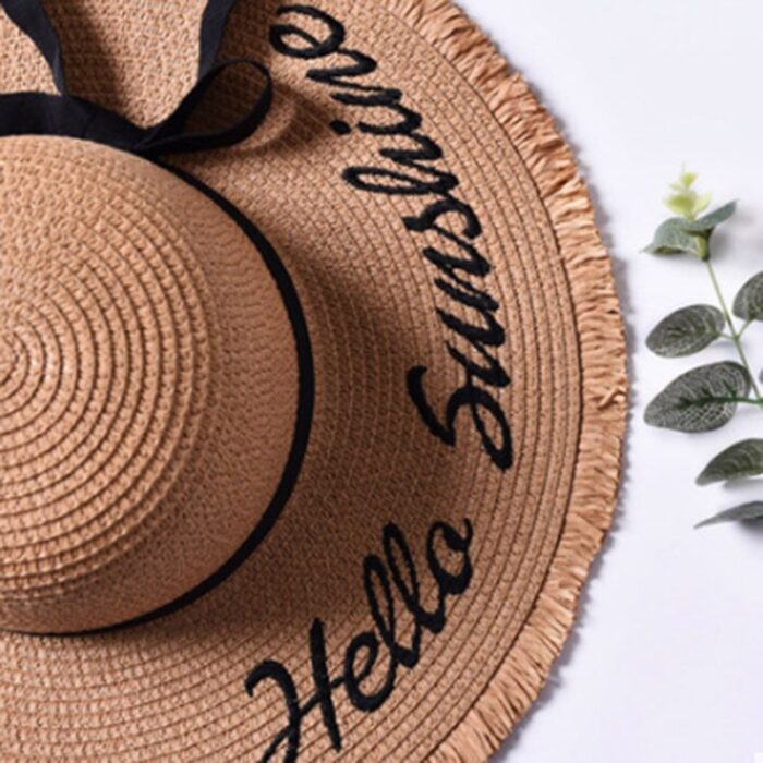 Chapéu de Palha Hello Sunshine - vipzio