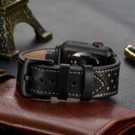 Pulseira Apple Watch Couro e Silicone Híbrido - vipzio