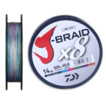 Linha de Pesca Multifilamento DAIWA J-Braid X8 150m - vipzio