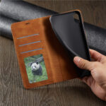 Capinha Carteira de Couro Sintético Antichoque para iPhone