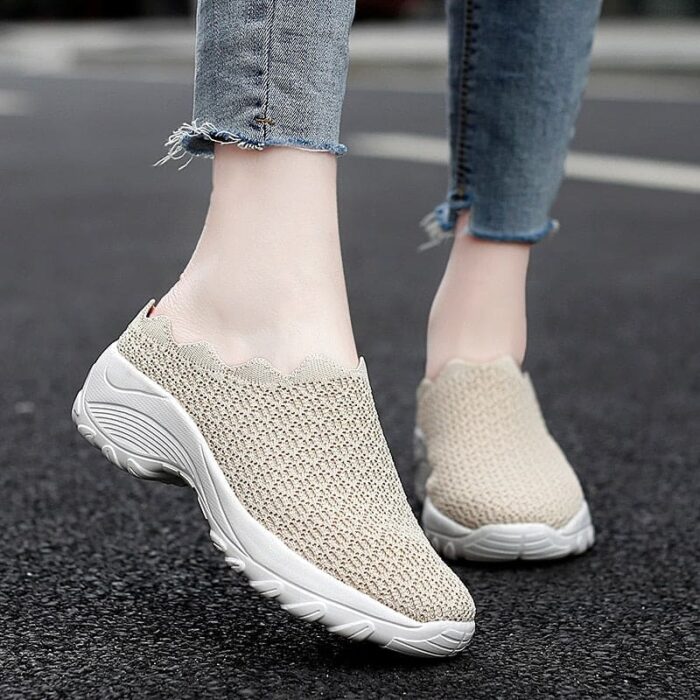 Sapatos ortopédicos ondulados para caminhada ao ar livre Zoloss respirável - vipzio