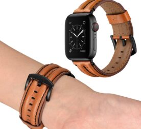 Pulseira Couro Apple Watch Vintage - vipzio