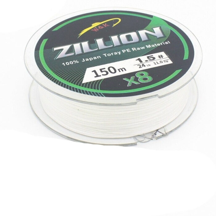 Linha de Pesca Japonesa Zillion Multifilamento X8 Fios Trançados 150m - vipzio