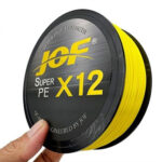 Linha de Pesca JOF Multifilamento X12 Fios Trançados 100/300/500mt - vipzio