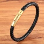 Pulseira Berlim em Couro e Aço Inoxidável - vipzio